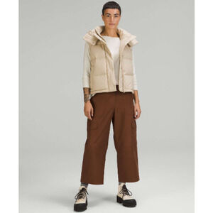 Lululemon Light Utilitech Cargo Pocket High Rise Crop Pants- 32 - Brown - NWT
